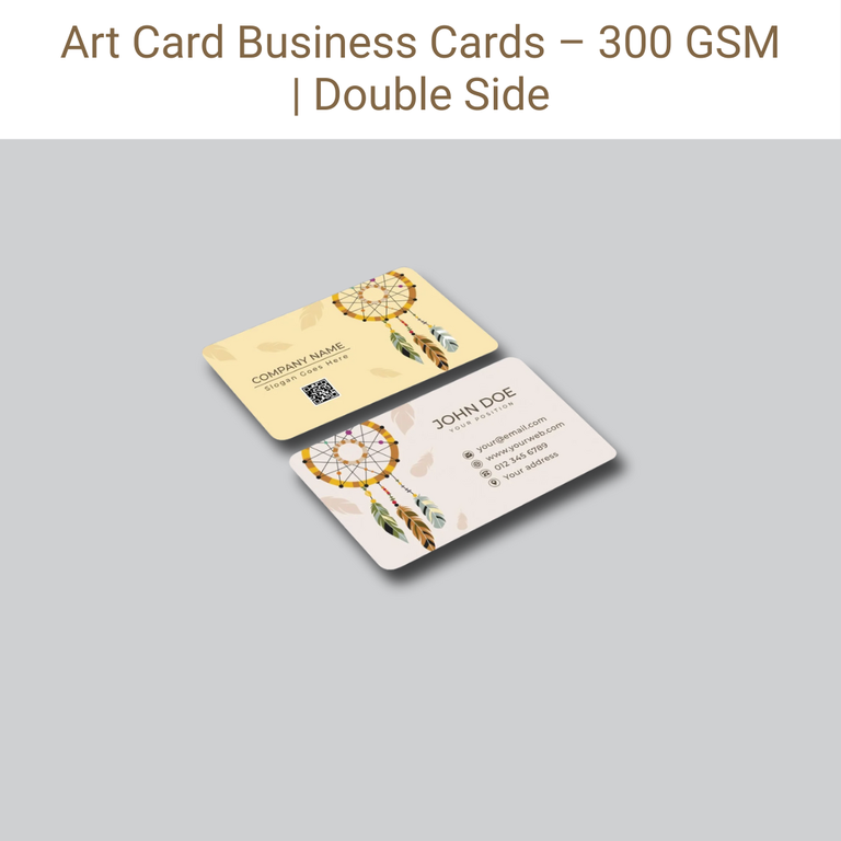 Picture of Art Card – 300 GSM – Front & Back