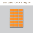 Picture of Blank Sticker – 20×30 in – Qty 100