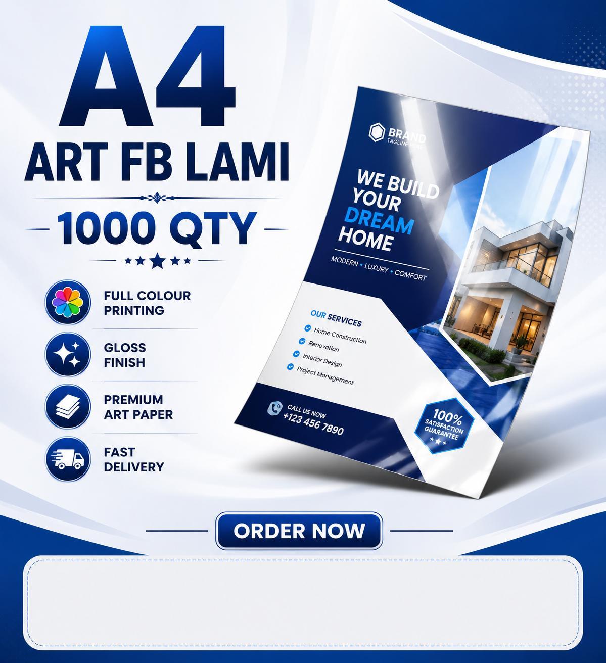 Picture of Art Card – 300 GSM – A4 – Front & Back – Lamination