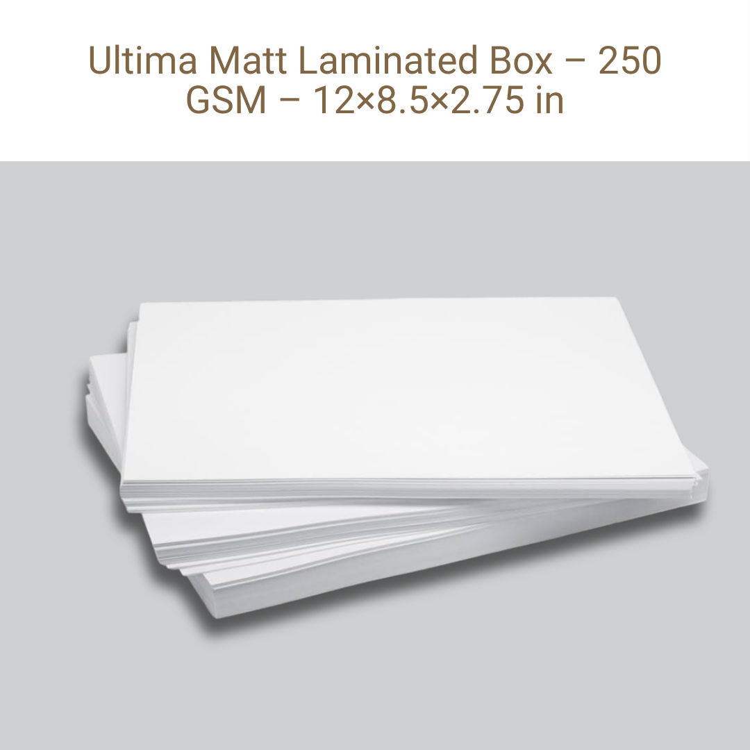 Picture of Ultima Matt Laminated Box – 250 GSM – 12×8.5×2.75 in