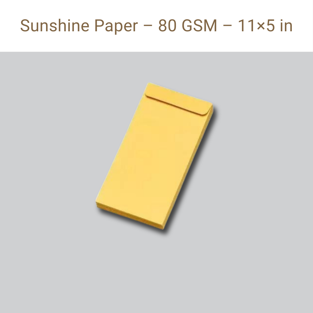Picture of Sunshine Paper – 80 GSM – 11×5 in