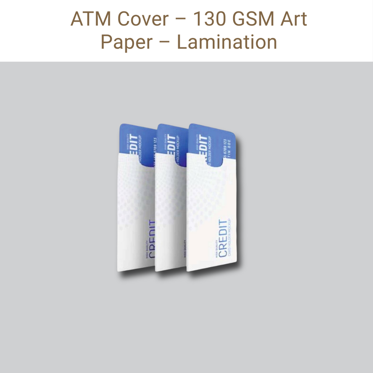 Picture of ATM Cover – 130 GSM Art Paper – Lamination